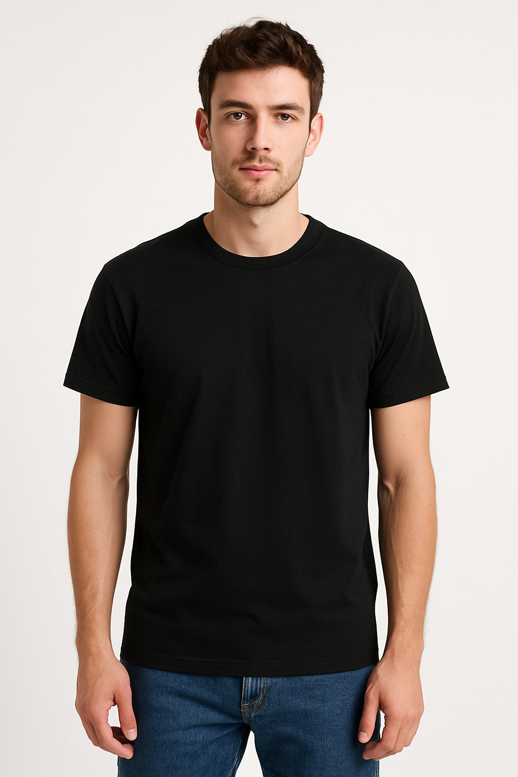 DUDEFAS Men's Cotton Regular Fit T-Shirt
